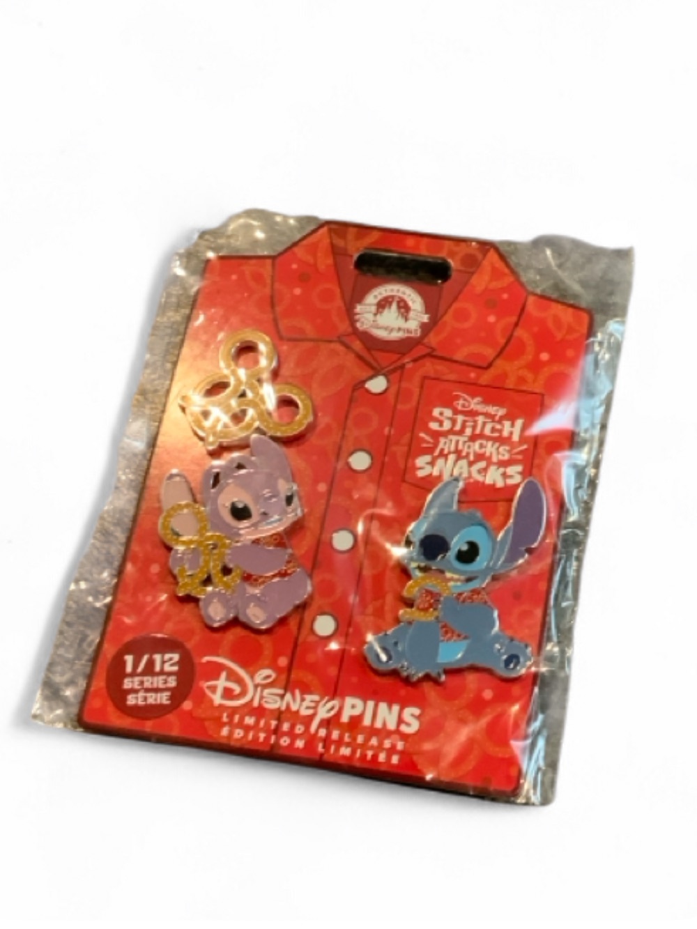 NWT📚 Disney Stitch Attacks Snacks Series 1/12 Pin Set OS